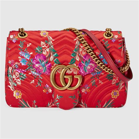 gucci marmont floral|what makes gucci marmont bag.